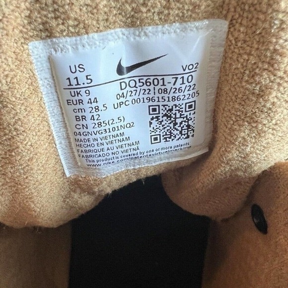 Nike City Classic Trail Hiking Boots Wheat Sail Black Unisex Women's 11.5 - Picture 7 of 9